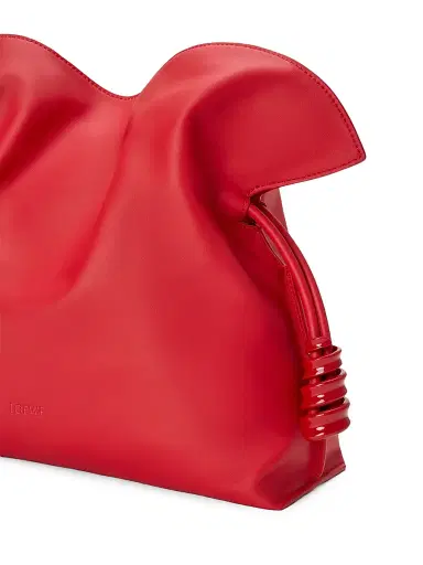 Loewe Women's Coil Flamenco Medium Leather Clutch - Scarlet Red | Thumbnail 8 Loewe Women's Coil Flamenco Medium Leather Clutch - Scarlet Red | Thumbnail 8