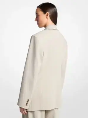 Michael Kors Collection Tissue Wool Crepe Bathrobe Jacket | Thumbnail 3