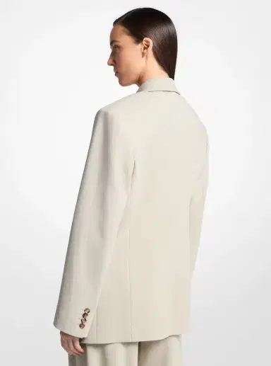 Michael Kors Collection Tissue Wool Crepe Bathrobe Jacket | Thumbnail 5