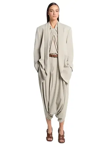 Michael Kors Collection Tissue Wool Crepe Bathrobe Jacket | Thumbnail 1