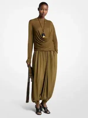 Michael Kors Collection Draped Gauze Sweater | Thumbnail 2