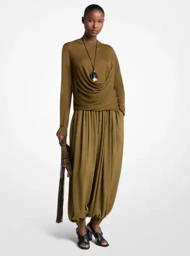 Michael Kors Collection Draped Gauze Sweater | Thumbnail 5
