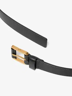 Michael Kors Collection Jodi Leather Trouser Belt in Black | Thumbnail 3 Michael Kors Collection Jodi Leather Trouser Belt in Black | Thumbnail 3