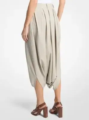 Michael Kors Collection Draped Tissue Wool Culottes | Thumbnail 3