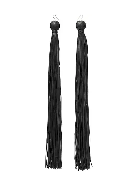 Michael Kors Collection Tassel Leather Earrings