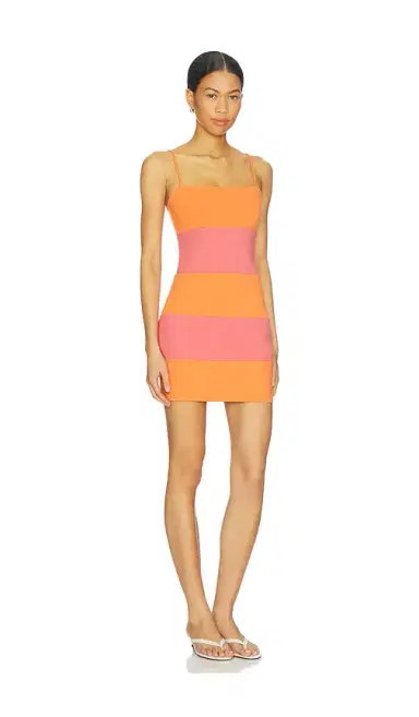 susana monaco String Colorblock Mini Dress | Thumbnail 2 susana monaco String Colorblock Mini Dress | Thumbnail 2