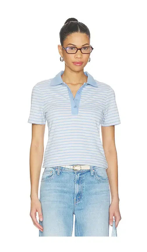 SAMSOE SAMSOE Saella Short Sleeve Polo. - size M (also