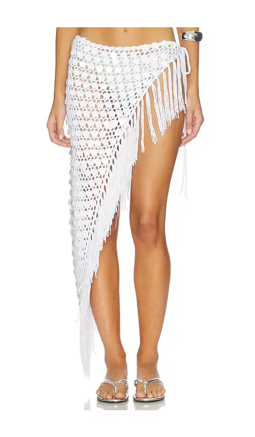 superdown Roca Crochet Midi Skirt