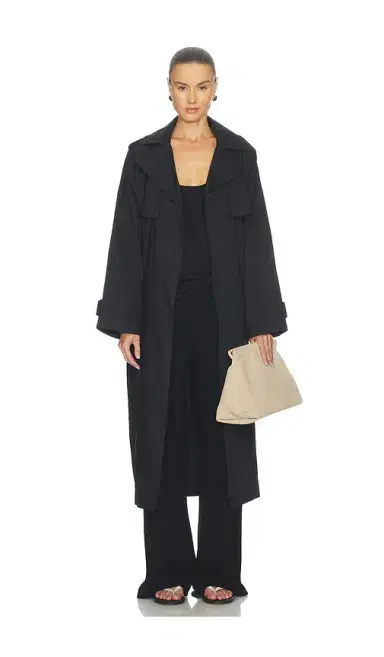 Skims Swiss Cotton Sateen Trench Coat | Thumbnail 1