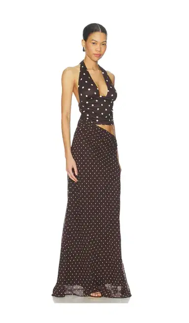 Runaway The Label Valeria Halter Cutout Maxi Dress | Thumbnail 2