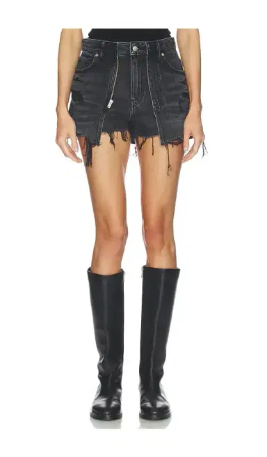 Alexander Wang Distressed Double Layer Skort | Thumbnail 1