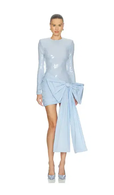 ROTATE Sequins Bow Mini Dress | Thumbnail 1 ROTATE Sequins Bow Mini Dress | Thumbnail 1