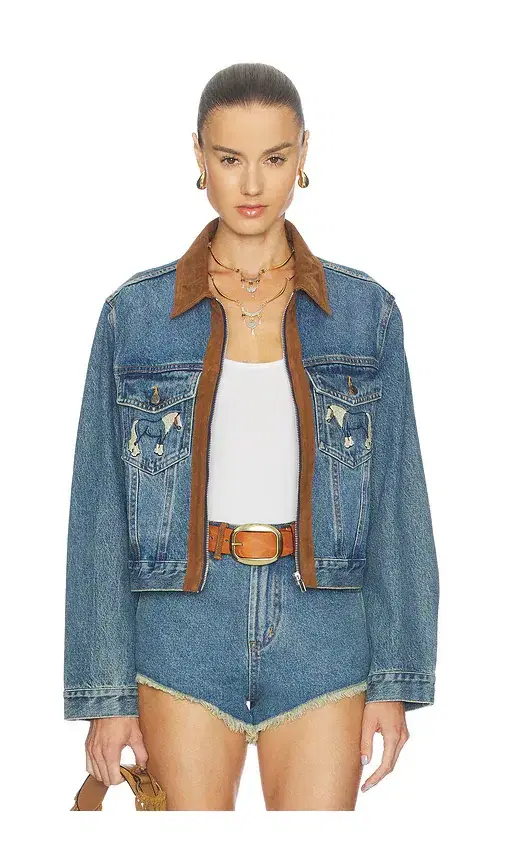 Understated Leather Horsey Jacket