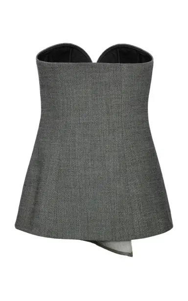Magda Butrym Wool-Blend Strapless Top | Thumbnail 2