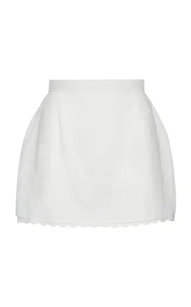 Magda Butrym Cotton-Linen Blend Mini Skirt | Thumbnail 5