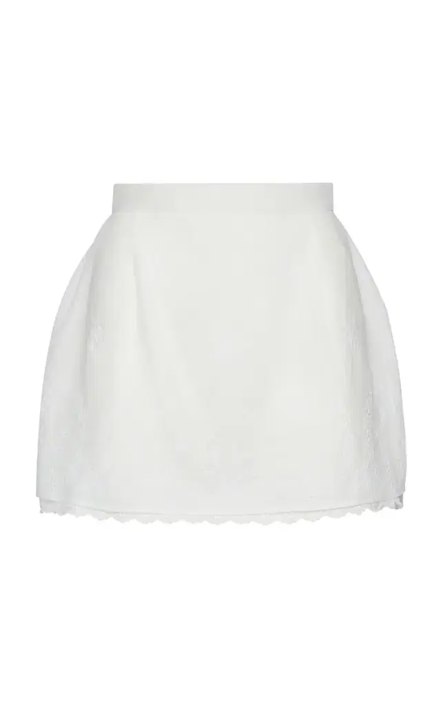 Cotton-Linen Blend Mini Skirt