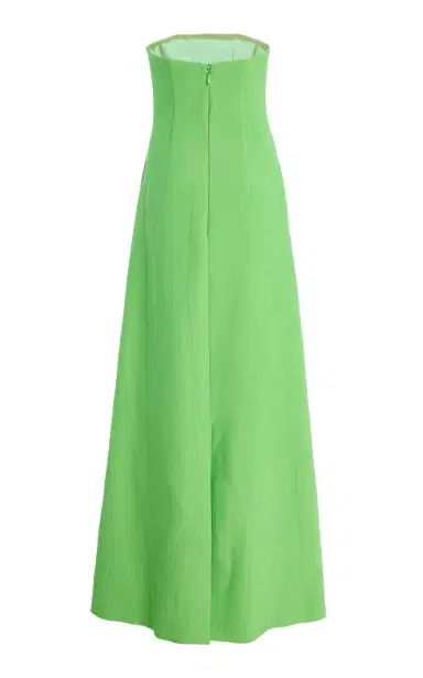 MONIQUE LHUILLIER Strapless Cotton Blend A-Line Gown | Thumbnail 2