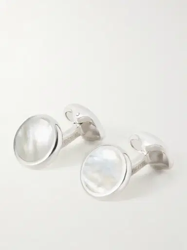 DEAKIN & FRANCIS Mother-of-Pearl and Sterling Silver Cufflinks and Dress Studs Set - Men | Thumbnail 4 DEAKIN & FRANCIS Mother-of-Pearl and Sterling Silver Cufflinks and Dress Studs Set - Men | Thumbnail 4
