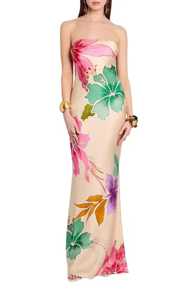 Keaton Dress - Ivory Hibiscus Floral Keaton Dress - Ivory Hibiscus Floral