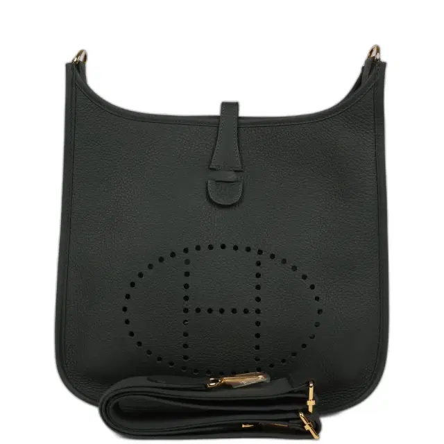 hermes Hermes Evelyne III PM Vert Mangrove Clemence Gold Hardware