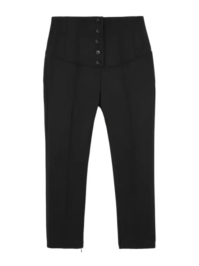 Le Pantalon Arlesien Crepe Skinny Capri Pants