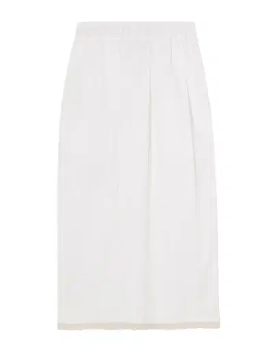 Maria McManus Lace-trimmed Poplin Midi Skirt | Thumbnail 1 Maria McManus Lace-trimmed Poplin Midi Skirt | Thumbnail 1