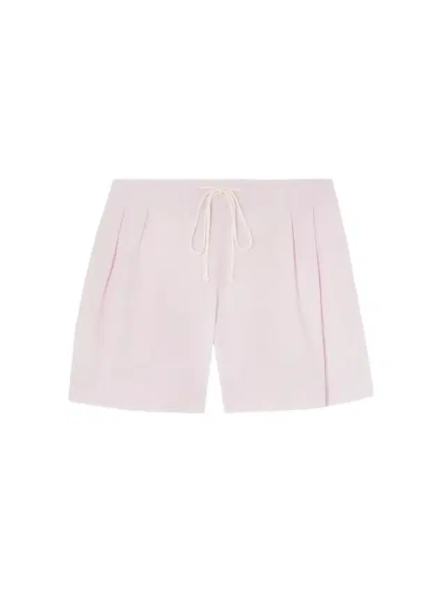 Rope-trimmed Pleated Poplin Shorts