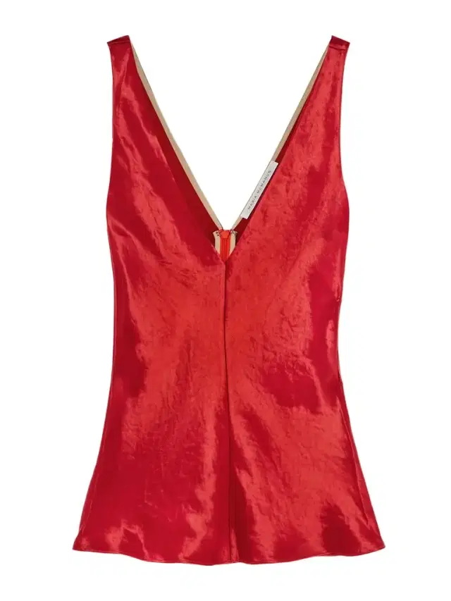 Paneled Hammered-satin Camisole