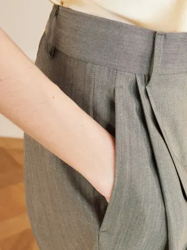 Stella McCartney Pleated Wool-blend Straight-leg Pants | Thumbnail 5