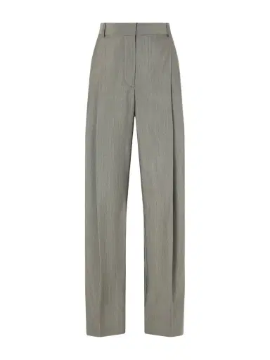 Stella McCartney Pleated Wool-blend Straight-leg Pants | Thumbnail 1