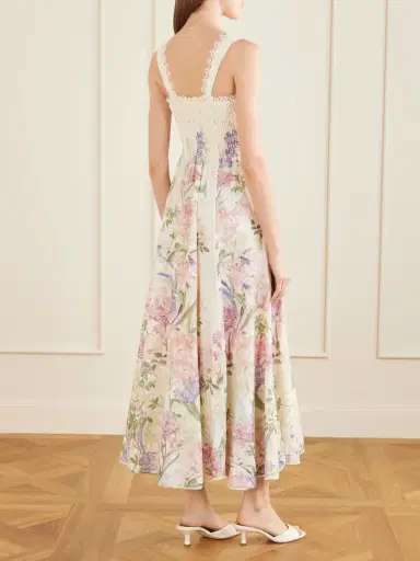 Charo Ruiz Crissy Floral Printed Cotton-blend Maxi Dress | Thumbnail 3 Charo Ruiz Crissy Floral Printed Cotton-blend Maxi Dress | Thumbnail 3
