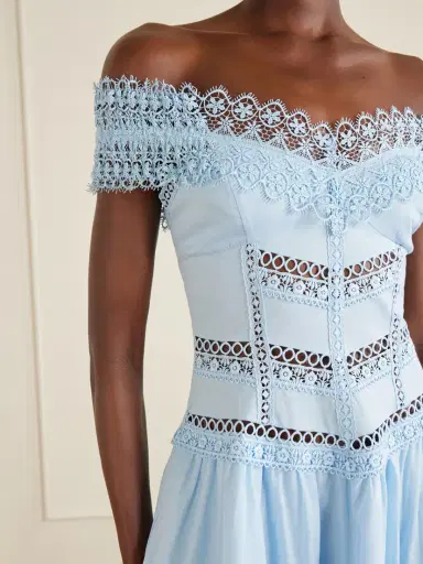 Charo Ruiz Eliane Cotton-blend Mini Dress | Thumbnail 4 Charo Ruiz Eliane Cotton-blend Mini Dress | Thumbnail 4