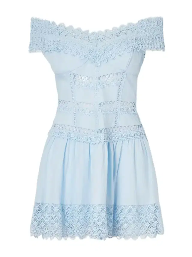 Eliane Cotton-blend Mini Dress