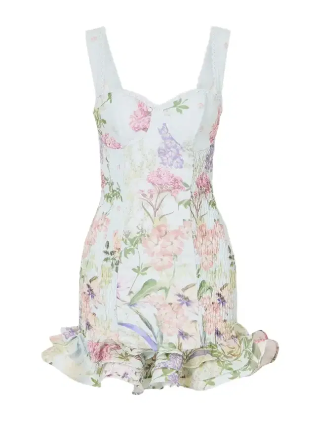 Charo Ruiz Sunil Floral-print Cotton-blend Mini Dress