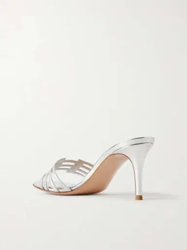 Gianvito Rossi 70 Metallic Leather Sandals | Thumbnail 3 Gianvito Rossi 70 Metallic Leather Sandals | Thumbnail 3