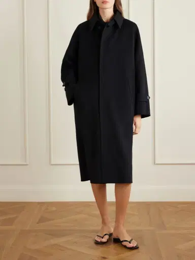 Auralee Melton Wool Coat | Thumbnail 3 Auralee Melton Wool Coat | Thumbnail 3