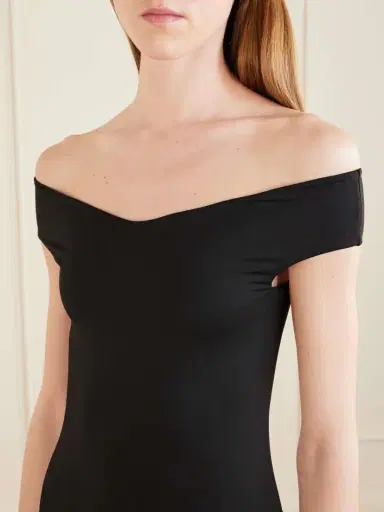 Taller Marmo Mini Romy Black Fringed Off-the-shoulder Swimsuit | Thumbnail 5 Taller Marmo Mini Romy Black Fringed Off-the-shoulder Swimsuit | Thumbnail 5