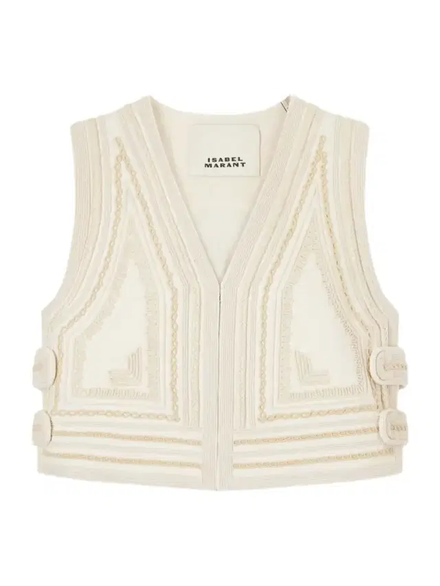 Blerina Embroidered Cotton Vest