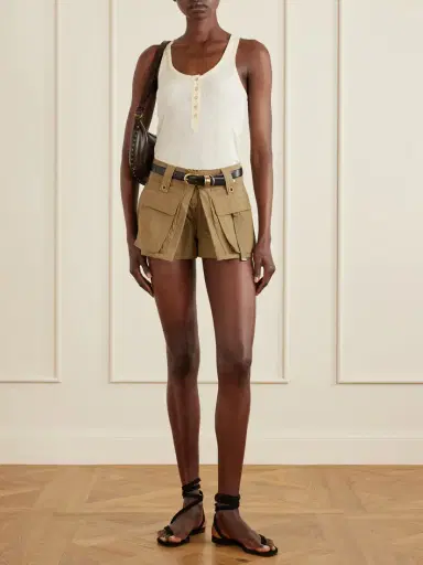 Isabel Marant Barta Cotton Straight-leg Shorts | Thumbnail 2