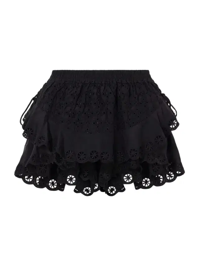 Neis Embroidered Cotton And Silk-blend Shorts