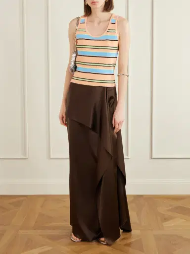 Rabanne Striped Cotton-blend Terry Tank | Thumbnail 2