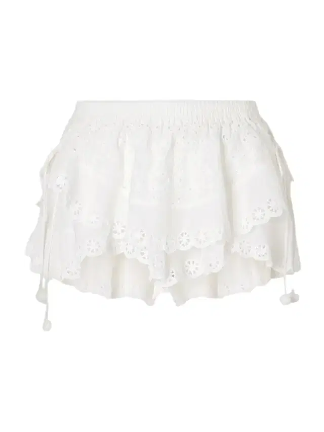 Neis Embroidered Cotton And Silk-blend Shorts