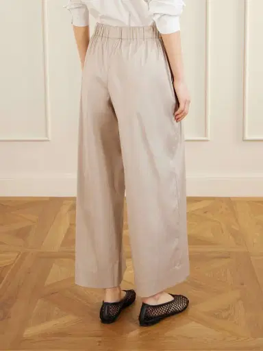 Max Mara Beachwear Pece Cotton-blend Wide-leg Pants | Thumbnail 3 Max Mara Beachwear Pece Cotton-blend Wide-leg Pants | Thumbnail 3