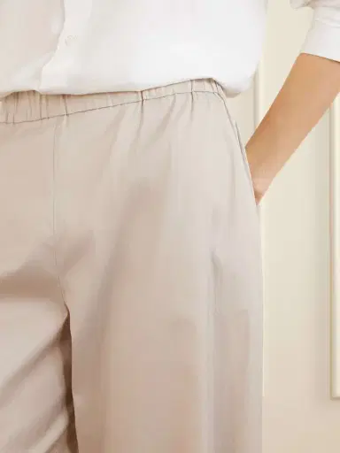 Max Mara Beachwear Pece Cotton-blend Wide-leg Pants | Thumbnail 4 Max Mara Beachwear Pece Cotton-blend Wide-leg Pants | Thumbnail 4