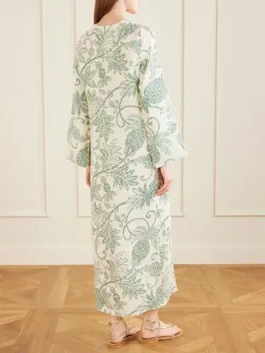 Lemlem Theodora Printed Linen Maxi Dress | Thumbnail 3 Lemlem Theodora Printed Linen Maxi Dress | Thumbnail 3
