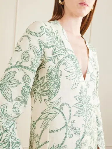 Lemlem Theodora Printed Linen Maxi Dress | Thumbnail 4 Lemlem Theodora Printed Linen Maxi Dress | Thumbnail 4