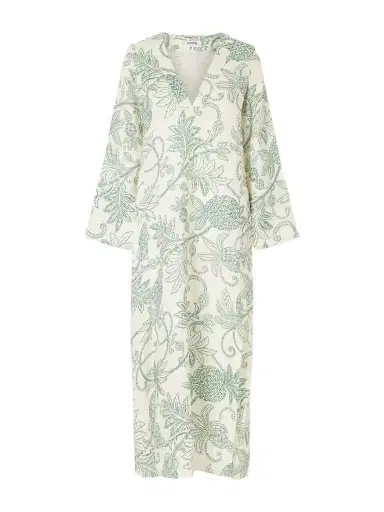 Lemlem Theodora Printed Linen Maxi Dress | Thumbnail 1 Lemlem Theodora Printed Linen Maxi Dress | Thumbnail 1
