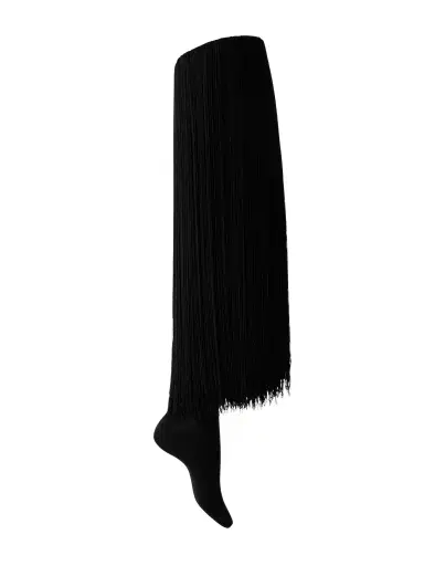 Alaïa Fringed Knit High Socks | Thumbnail 1 Alaïa Fringed Knit High Socks | Thumbnail 1