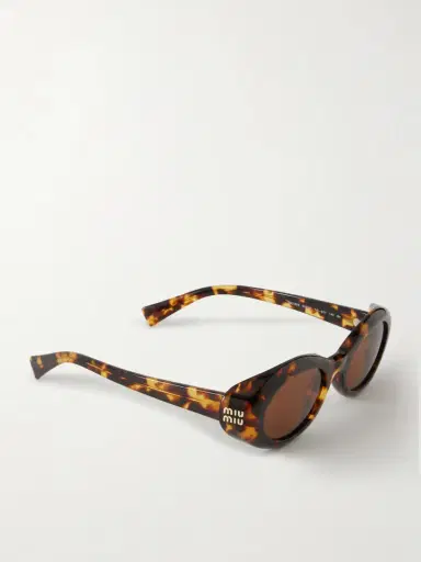 Miu Miu Eyewear Rounded-frame Acetate Sunglasses | Thumbnail 3
