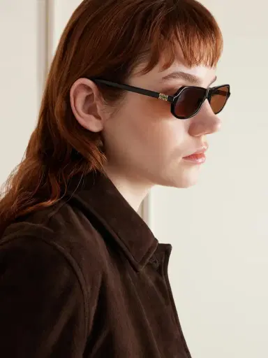 Miu Miu Eyewear Round-frame Acetate Sunglasses | Thumbnail 5